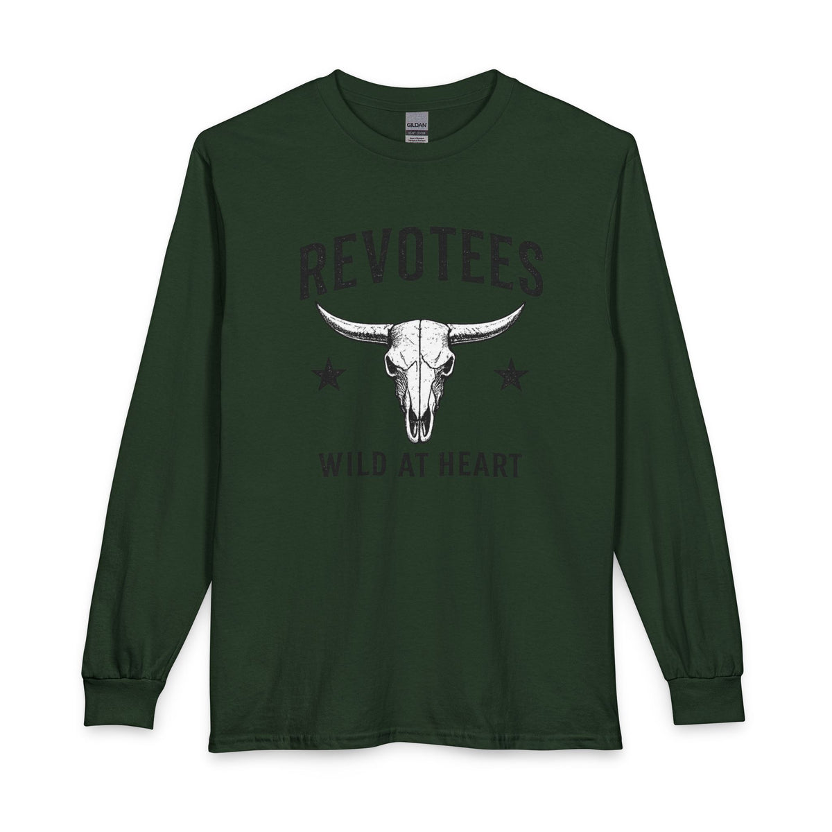 Revotees Long-Sleeve Wild at Heart Skull Graphic T-Shirt - alternate view 3