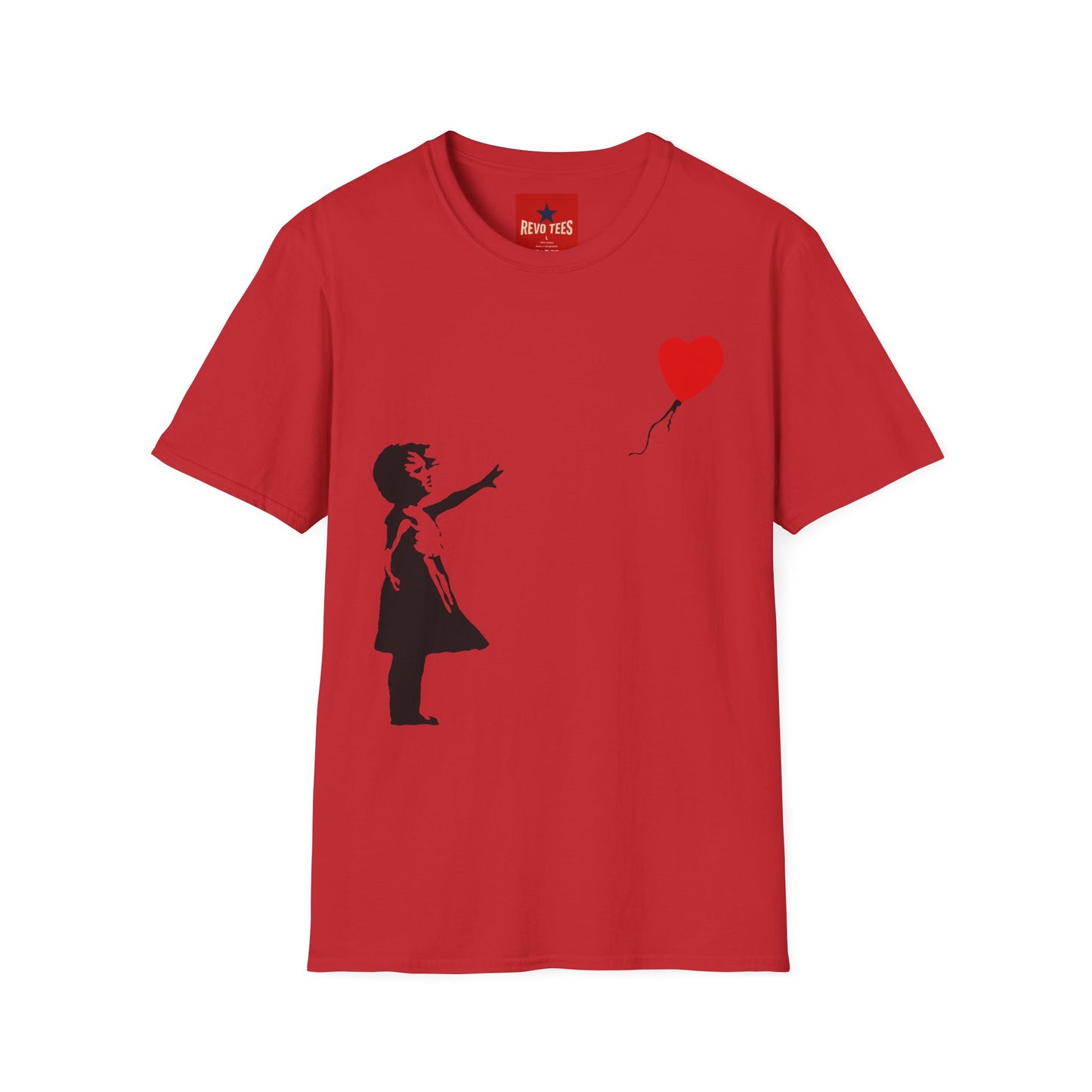 Banksy Balloon Girl T‑Shirt — Heart Balloon Street Art Graphic Tee