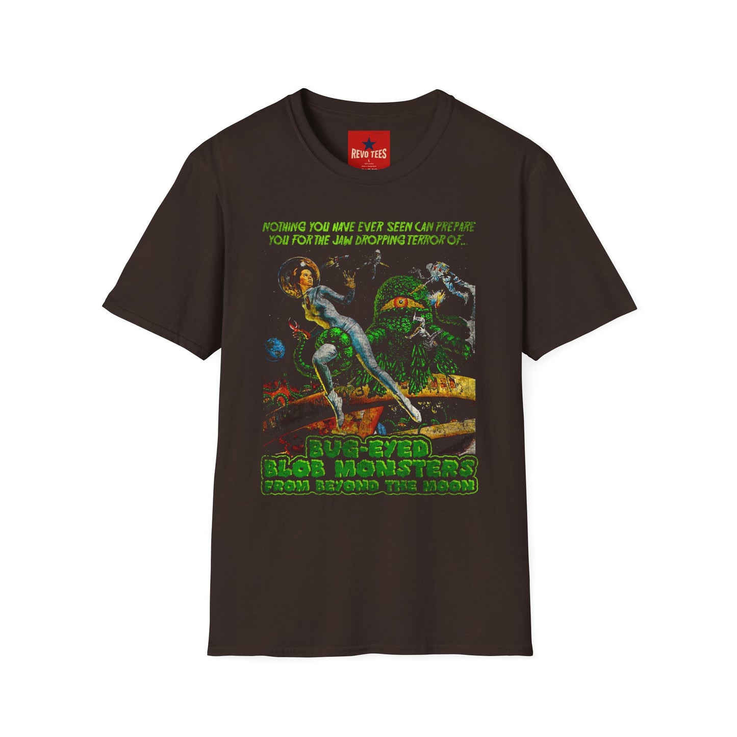 Horror Sci‑Fi Graphic T‑Shirt — 'Nothing You Have Ever Seen Can Prepare You' Retro Alien Poster Tee