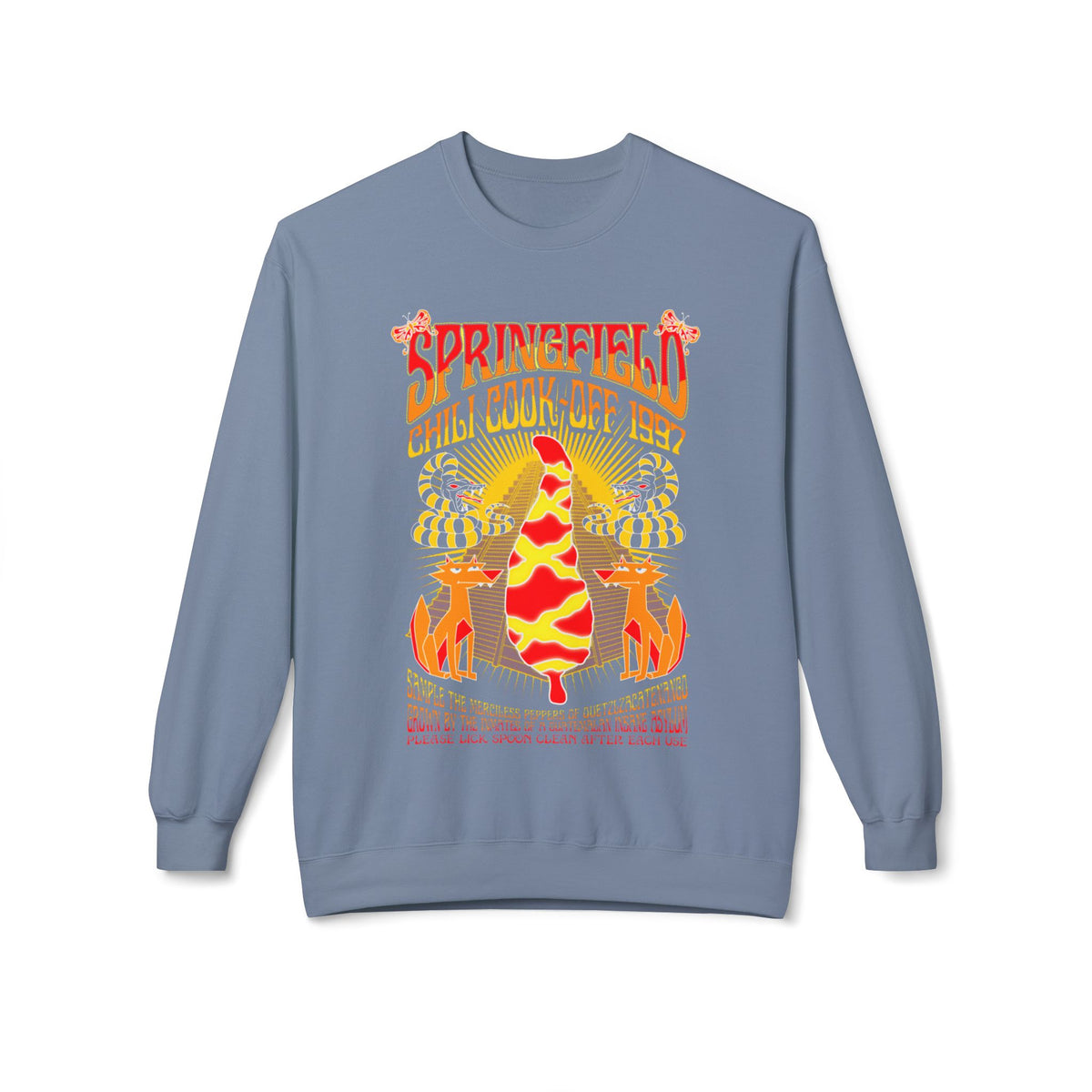 Chili Cook-Off Crewneck Sweatshirt — Springfield Chili Festival Graphic