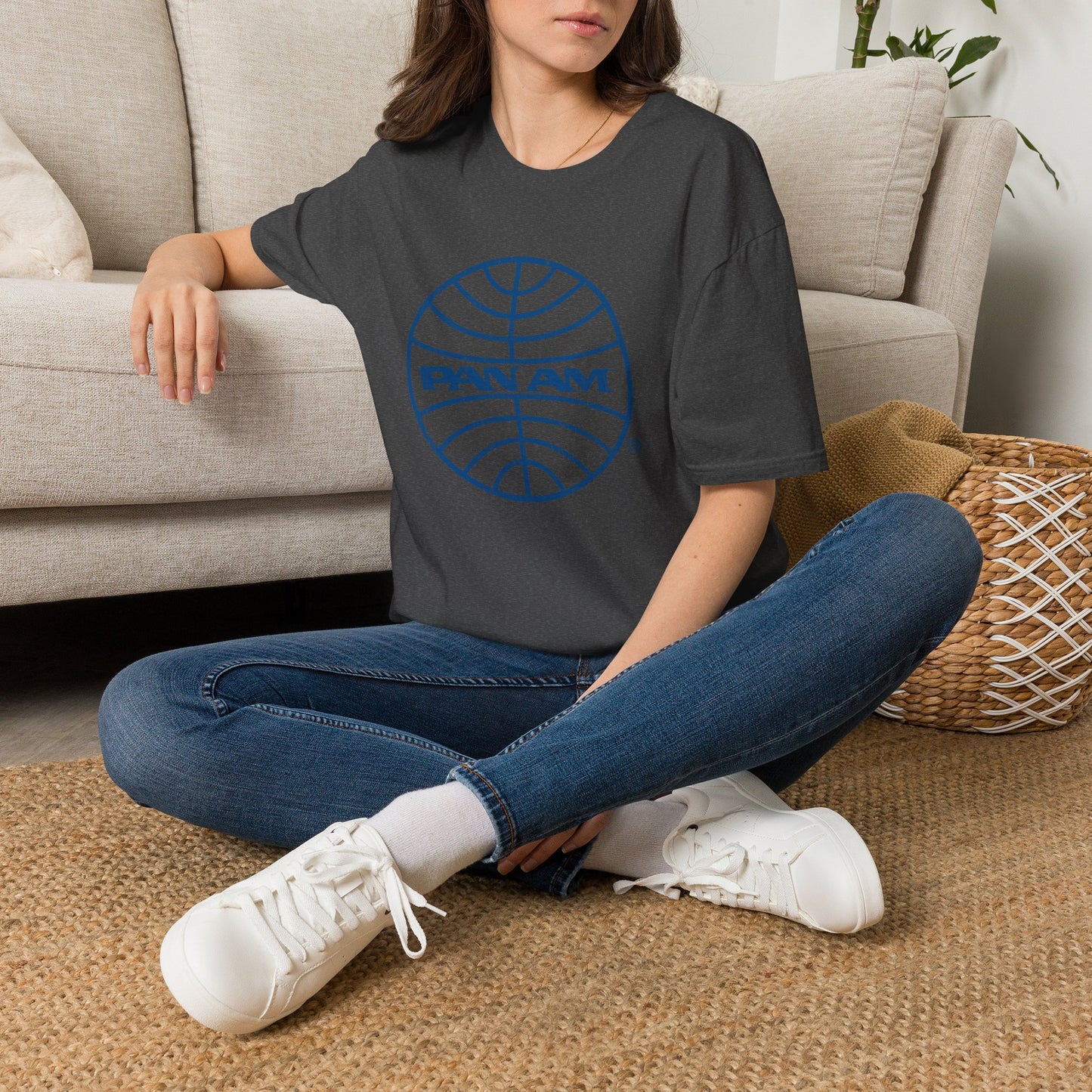 Pan Am Retro Logo T-Shirt — Vintage Airline Travel Tee