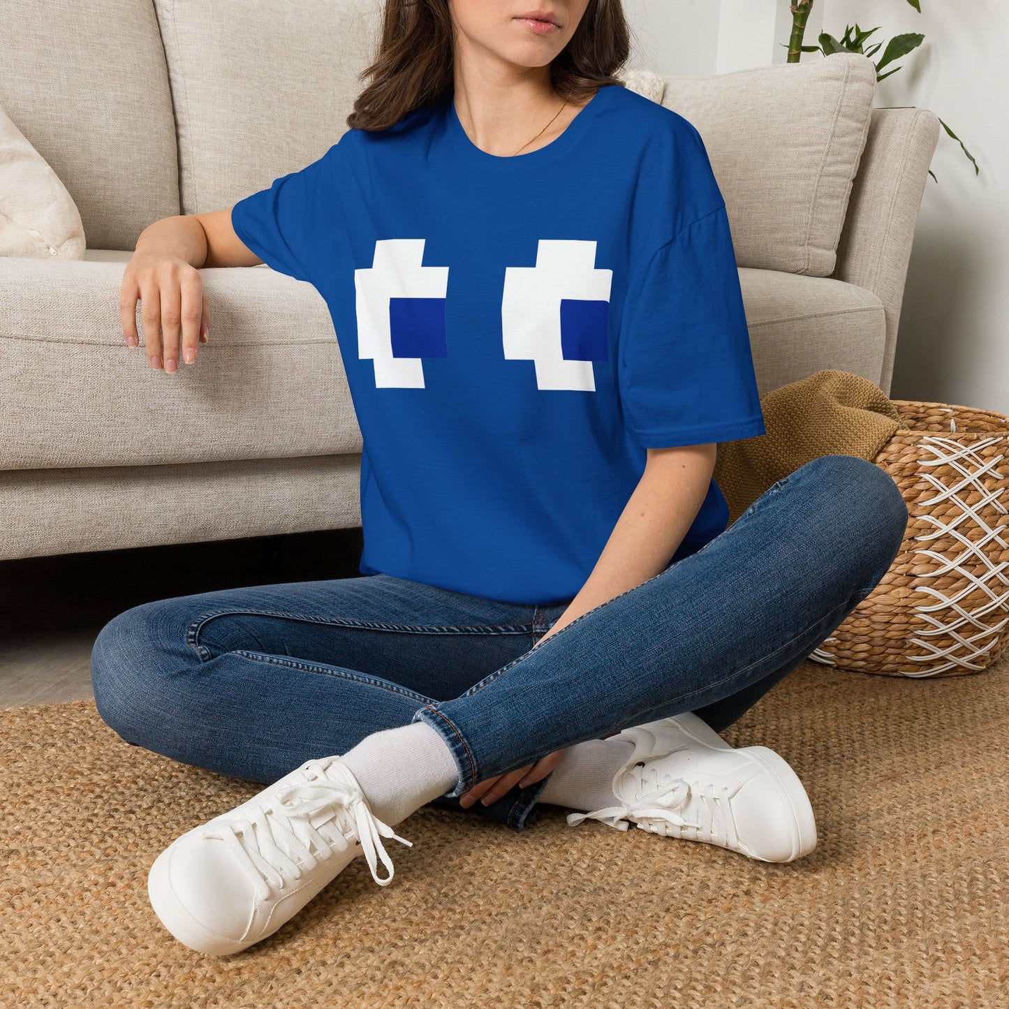 Pixel Eyes T‑Shirt — Retro 8‑Bit Gaming Graphic Tee