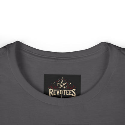 Revotees Skull Tee — Women's Gothic Americana Graphic T‑Shirt