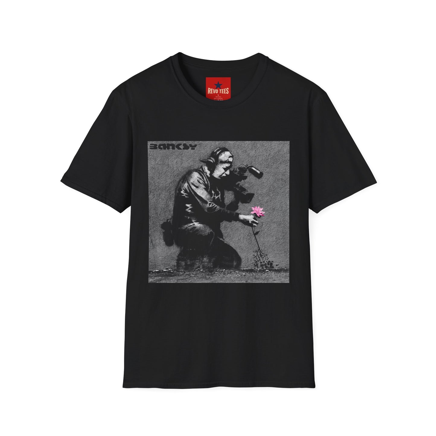 Banksy Flower Thrower T-Shirt — Urban Street Art Graphic Tee