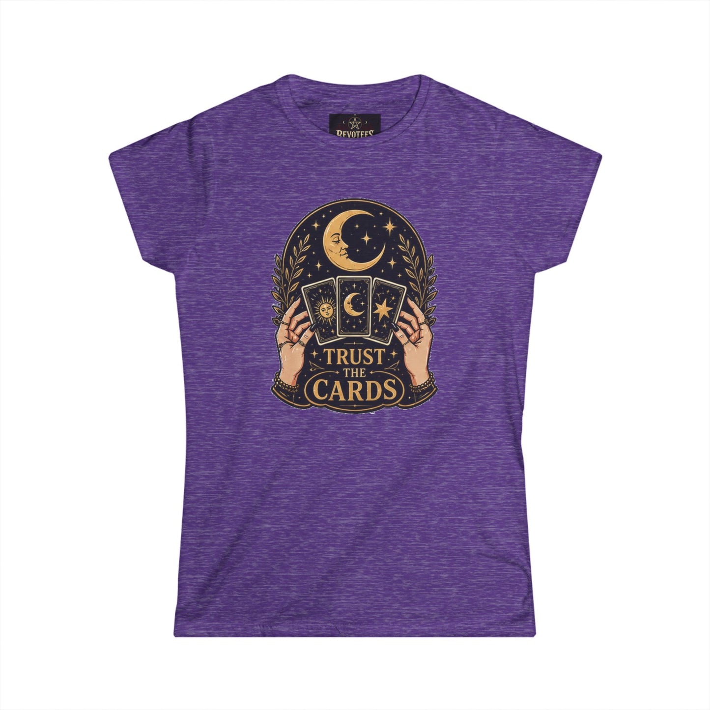 Tarot Tee — "Trust the Cards" Women's Spiritual Graphic T-Shirt