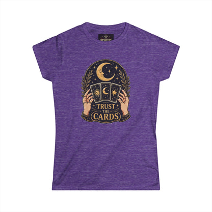 Tarot Tee — "Trust the Cards" Women's Spiritual Graphic T-Shirt