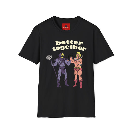 Better Together T-Shirt — Skeletor & He-Man Retro Graphic Tee