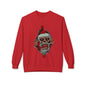 Skull Santa Crewneck Sweatshirt — Horror Christmas Graphic