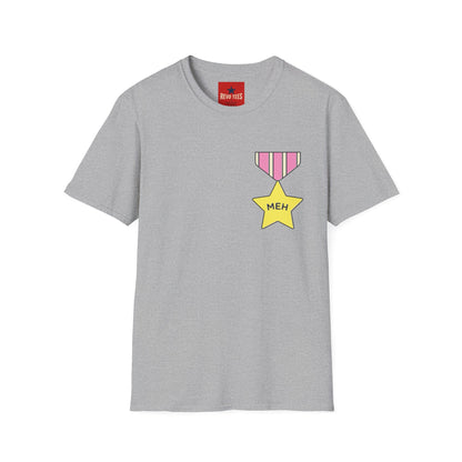 T‑Shirt — 'Meh' Medal Graphic Tee | Funny Casual Award Shirt