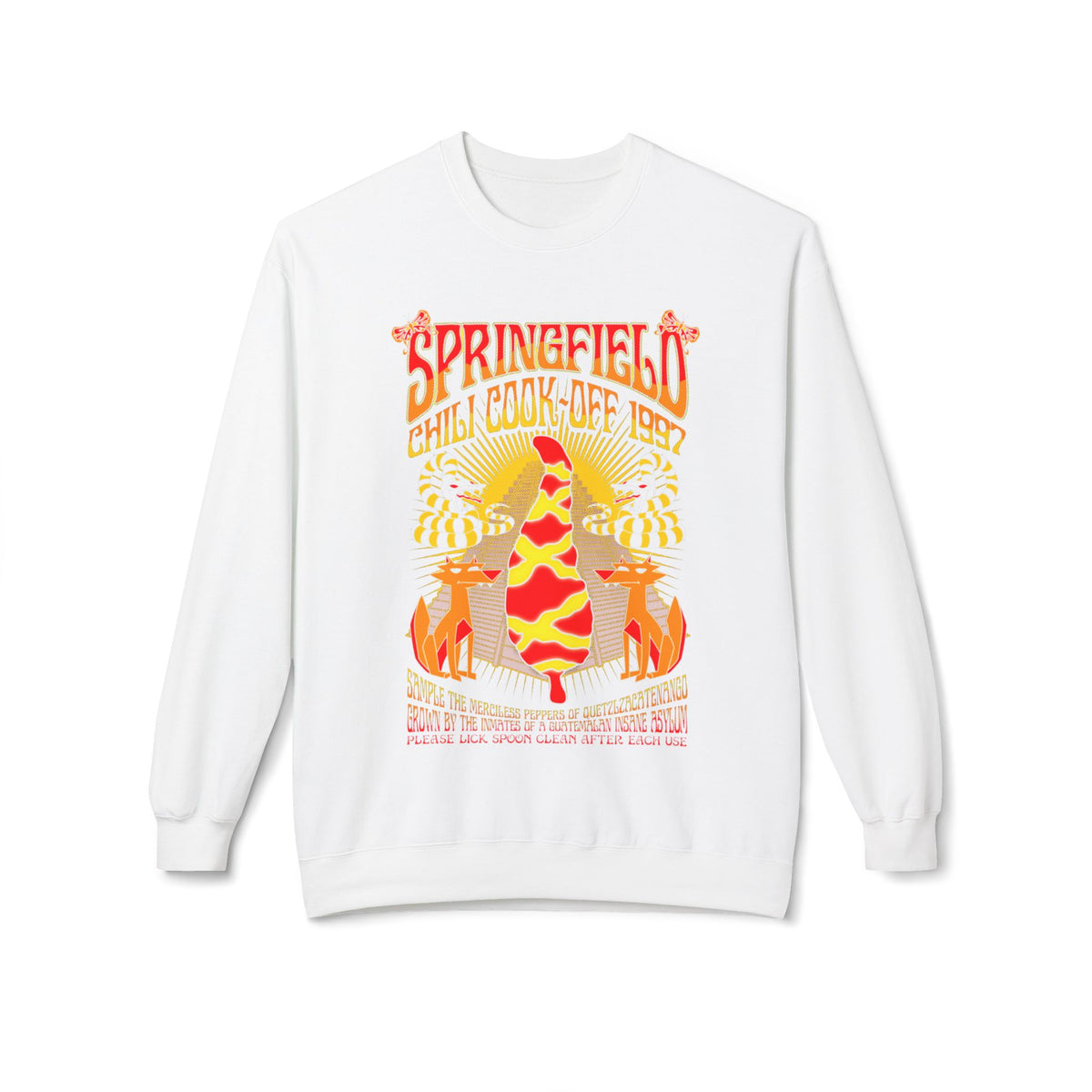 Chili Cook-Off Crewneck Sweatshirt — Springfield Chili Festival Graphic