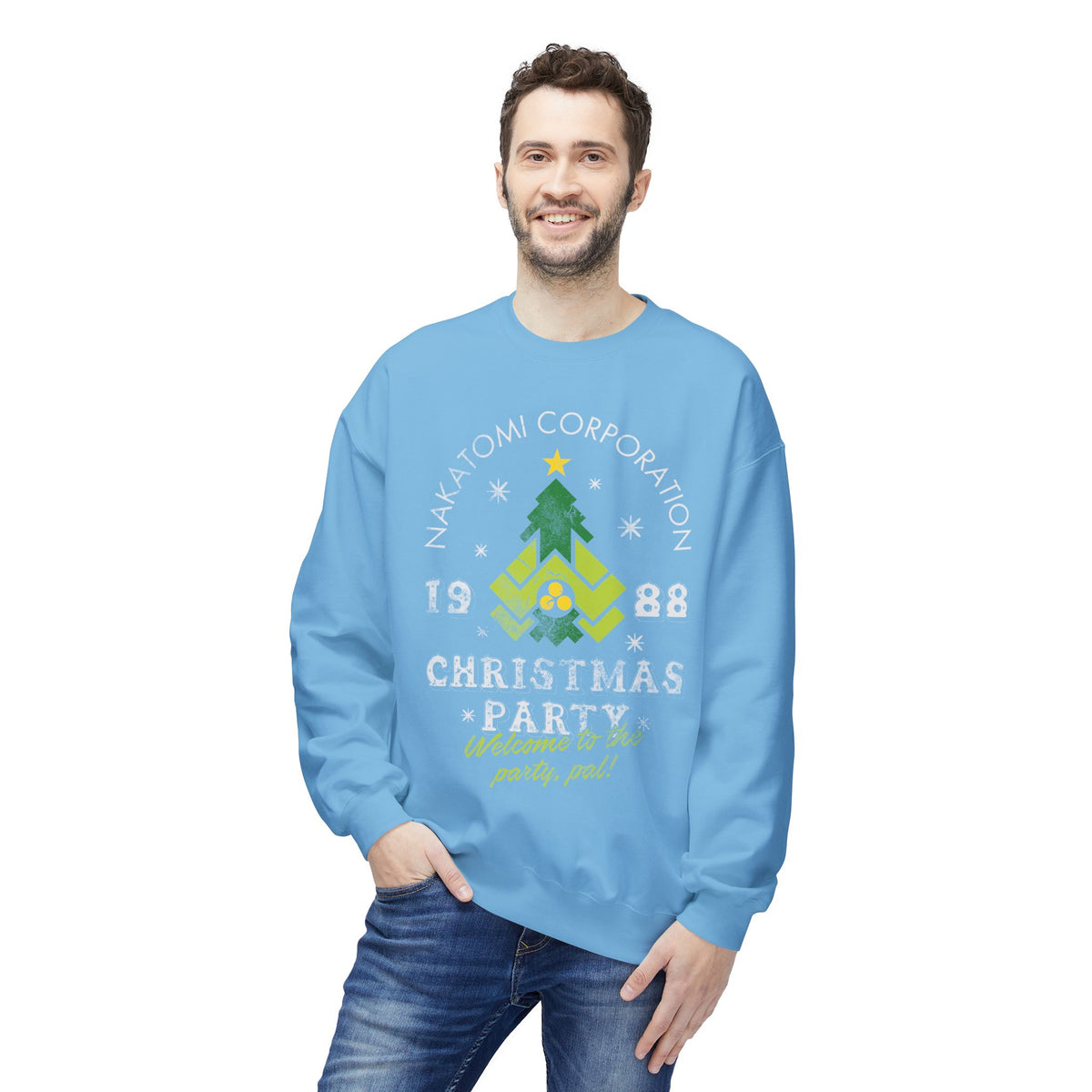 Die Hard 'Nakatomi Corporation 1988' Holiday Crewneck Christmas Party Sweatshirt