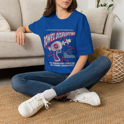 Bowel Disruptor T-Shirt — Funny Medical/Gut Health Graphic Tee for Nurses & Journalists
