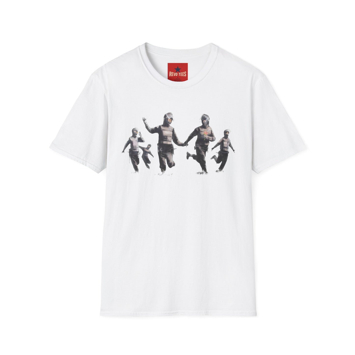 Banksy T-Shirt — Vintage Running Figures Graphic Tee