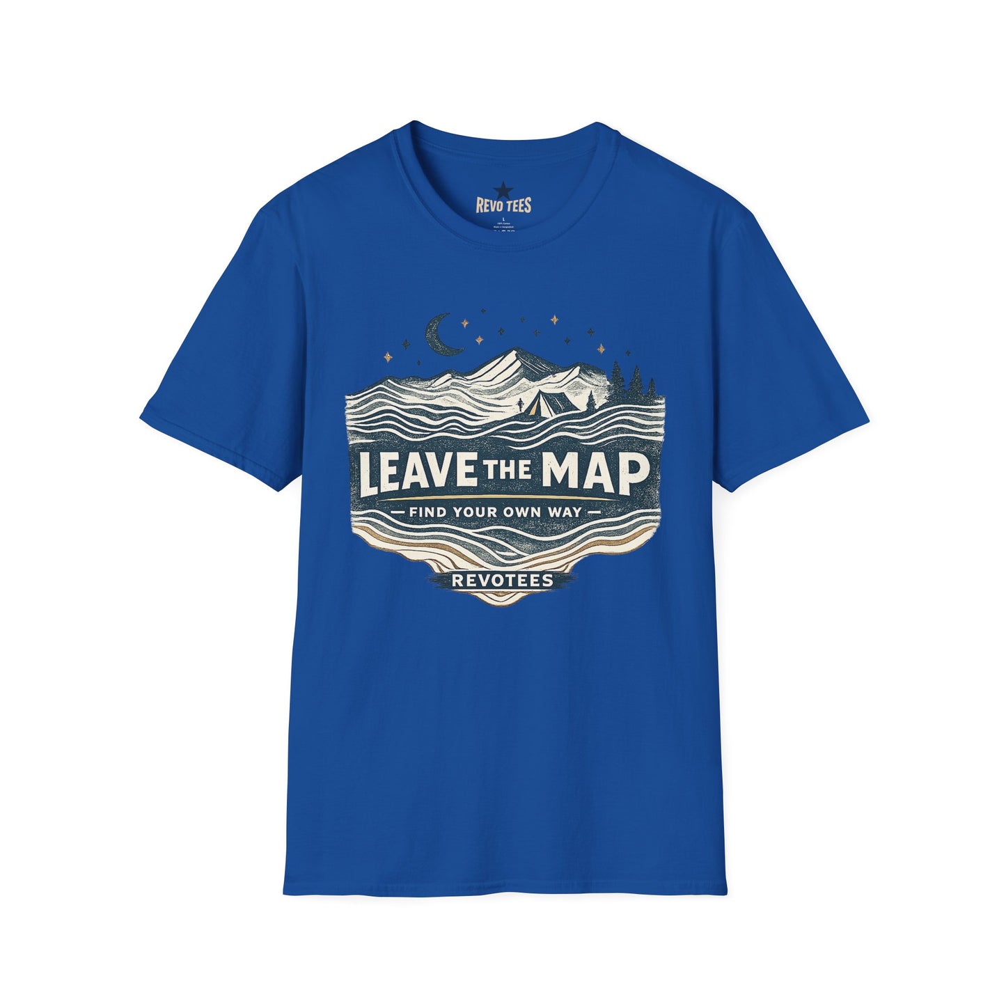 REVOTEES Leave the Map Graphic T-Shirt — Adventure Mountains Outdoor Tee
