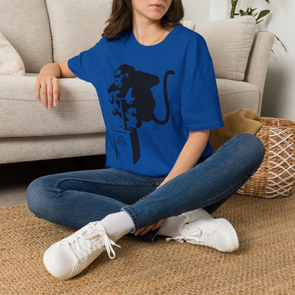 Banksy-Style Monkey On Bomb T-Shirt — Street Art Graphic Tee