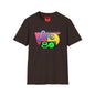 Retro 80s Cafe T-Shirt — Vintage Memphis-Style Neon Graphic Tee