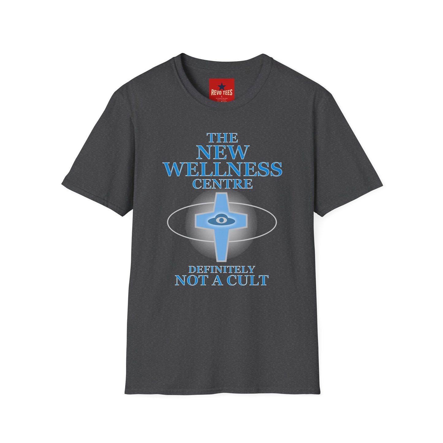The New Wellness Centre T-Shirt — 'Definitely Not a Cult' Graphic Tee