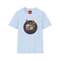 Retro Arcade Crew T‑Shirt — Colorful Gamer Character Graphic