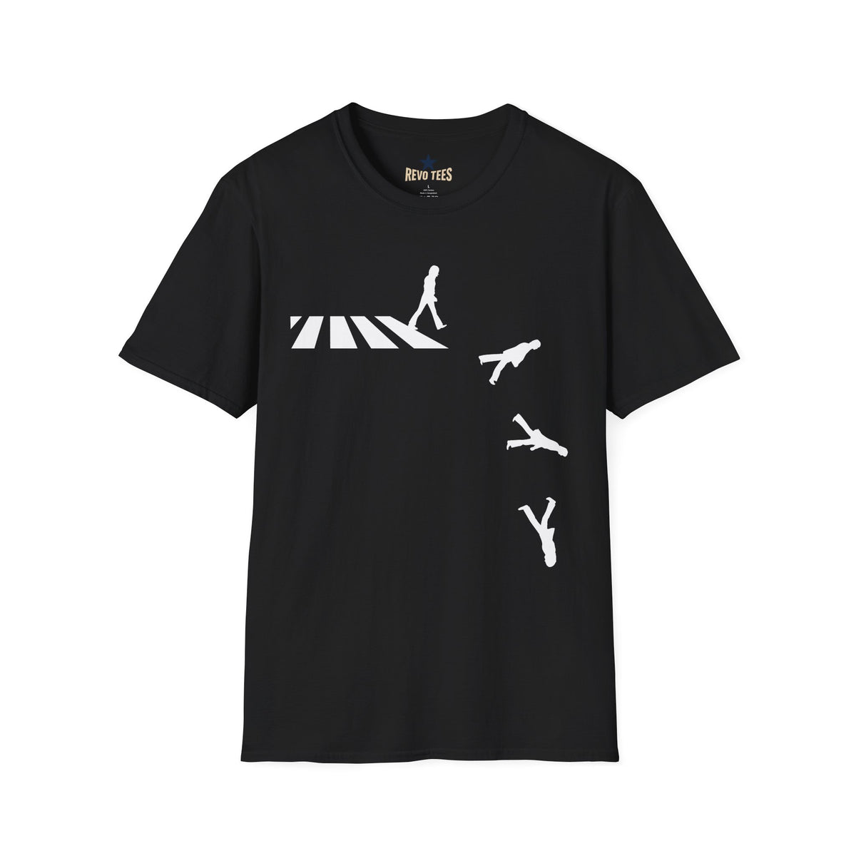 Revotees Beatles Zebra Crossing Funny Unisex Softstyle T-Shirt