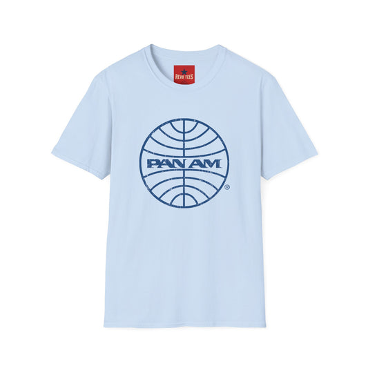 Pan Am Retro Logo T-Shirt — Vintage Airline Travel Tee
