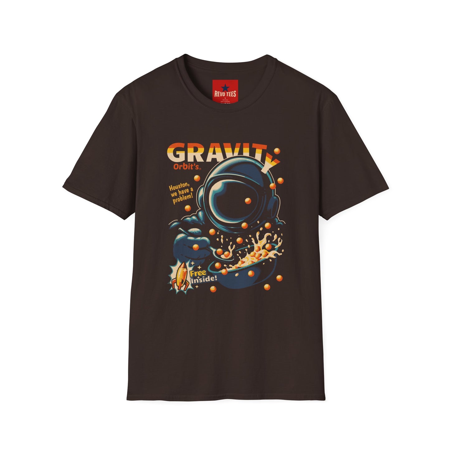 Gravity Orbit Astronaut T-Shirt — Retro Space Graphic Tee