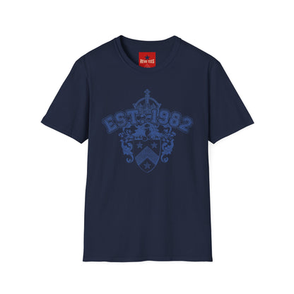 EST. 1982 Crest T‑Shirt — Vintage Heraldic Graphic Tee