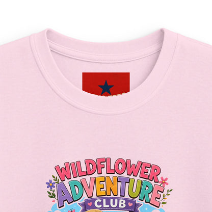 Kids Tee — "Wildflower Adventure Club" Cute Forest Animals Graphic