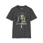 REVOTEES Hybrid Alien Graphic Tee — "I Associate With" Sci‑Fi Cosmic Portrait Shirt