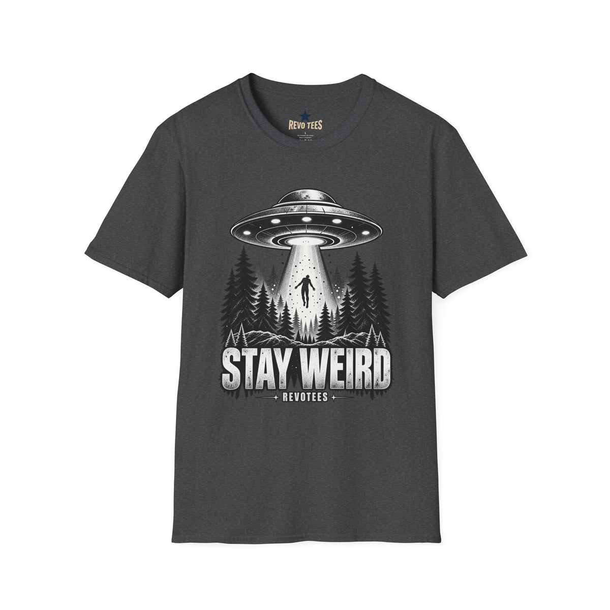 REVOTEES Stay Weird — Alien Abduction Graphic Tee