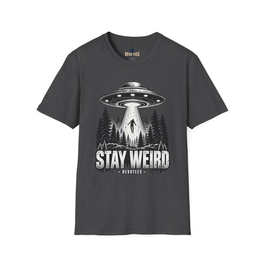 REVOTEES Stay Weird — Alien Abduction Graphic Tee