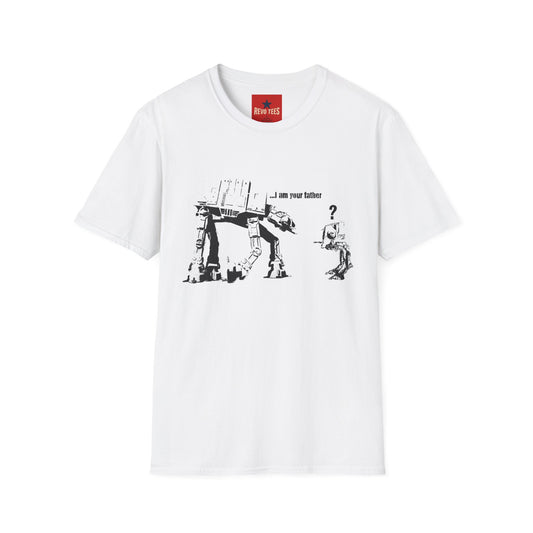 Banksy T‑Shirt — 'I am your father' Star Wars AT-AT Funny Graphic Tee