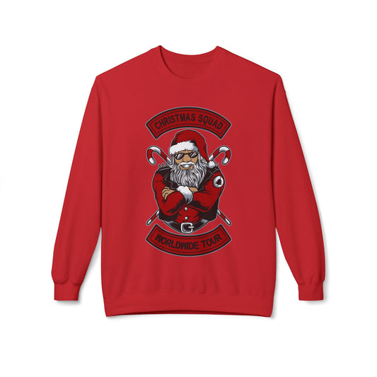 Santa Skull — Christmas Skull Rock-N-Roll Tour Crewneck Sweatshirt
