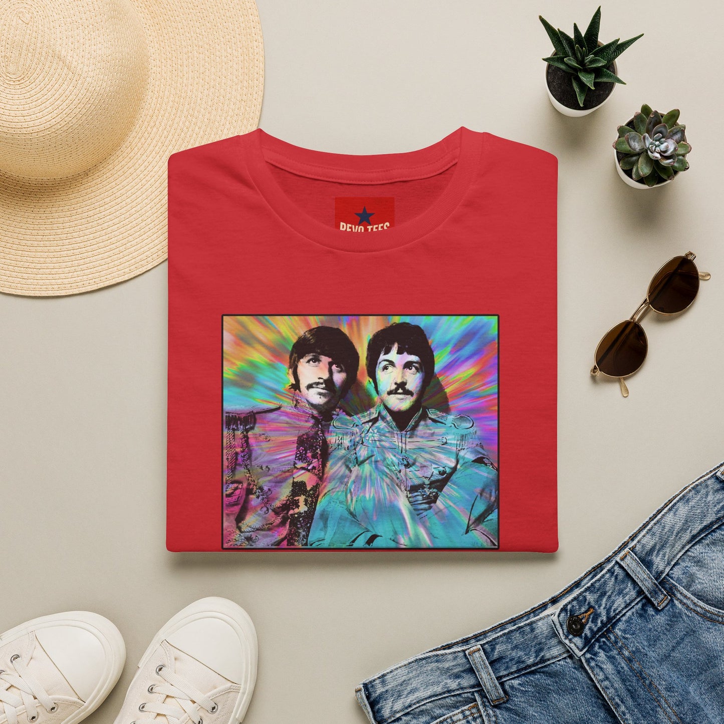 T-Shirt — Psychedelic Drum & Bass Band Portrait Tee