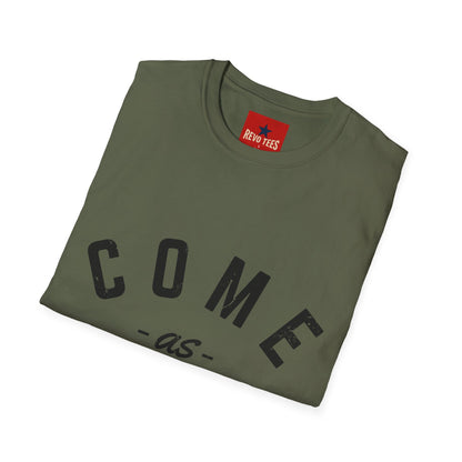 Come As You Are T-Shirt — Casual Vintage Lettering Tee