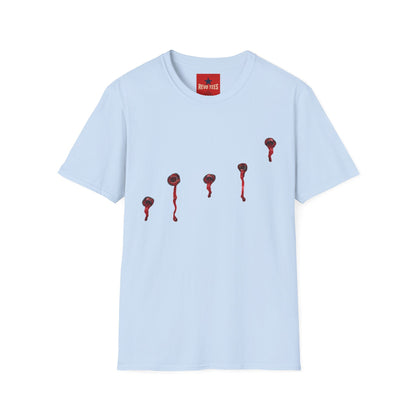 T-Shirt — Minimal Red Drip Eyeballs Graphic Tee