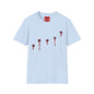 T-Shirt — Minimal Red Drip Eyeballs Graphic Tee