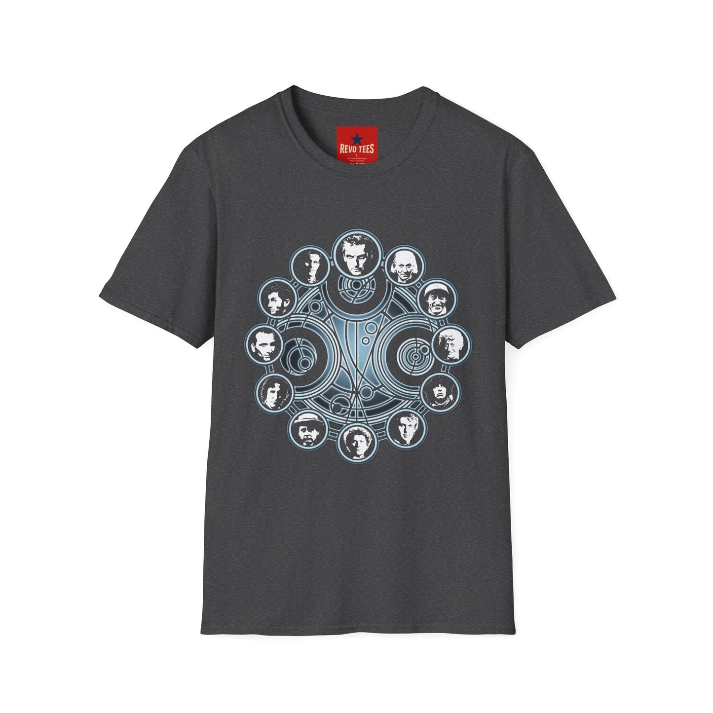 Dr Who Band Members Circle T-Shirt — Vintage Portrait Rock Tee