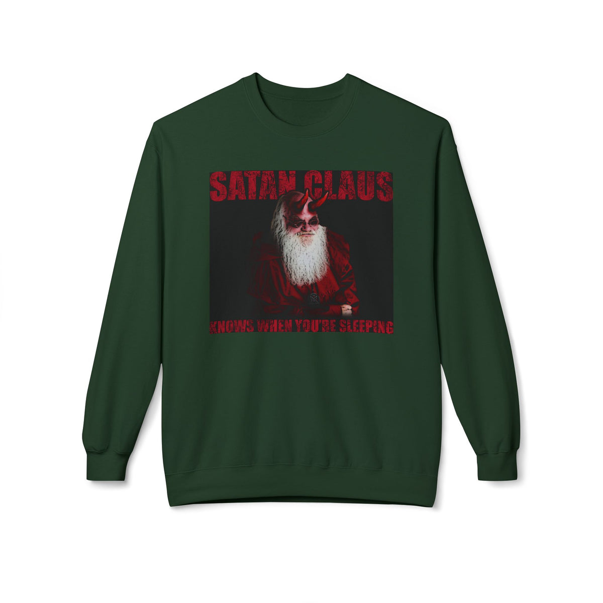 Satan Claus Crewneck Sweatshirt – Dark Santa Holiday Graphic