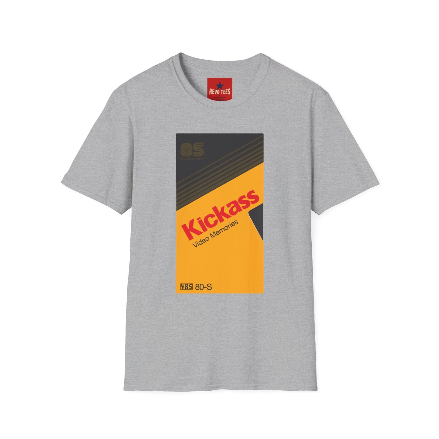 Kickass Retro Cassette Tee — Vintage 80s Audio Graphic T-Shirt