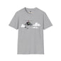 Revotees Banksy Helicopter Pilot Graphic Vintage Chopper Clouds Design T-Shirt