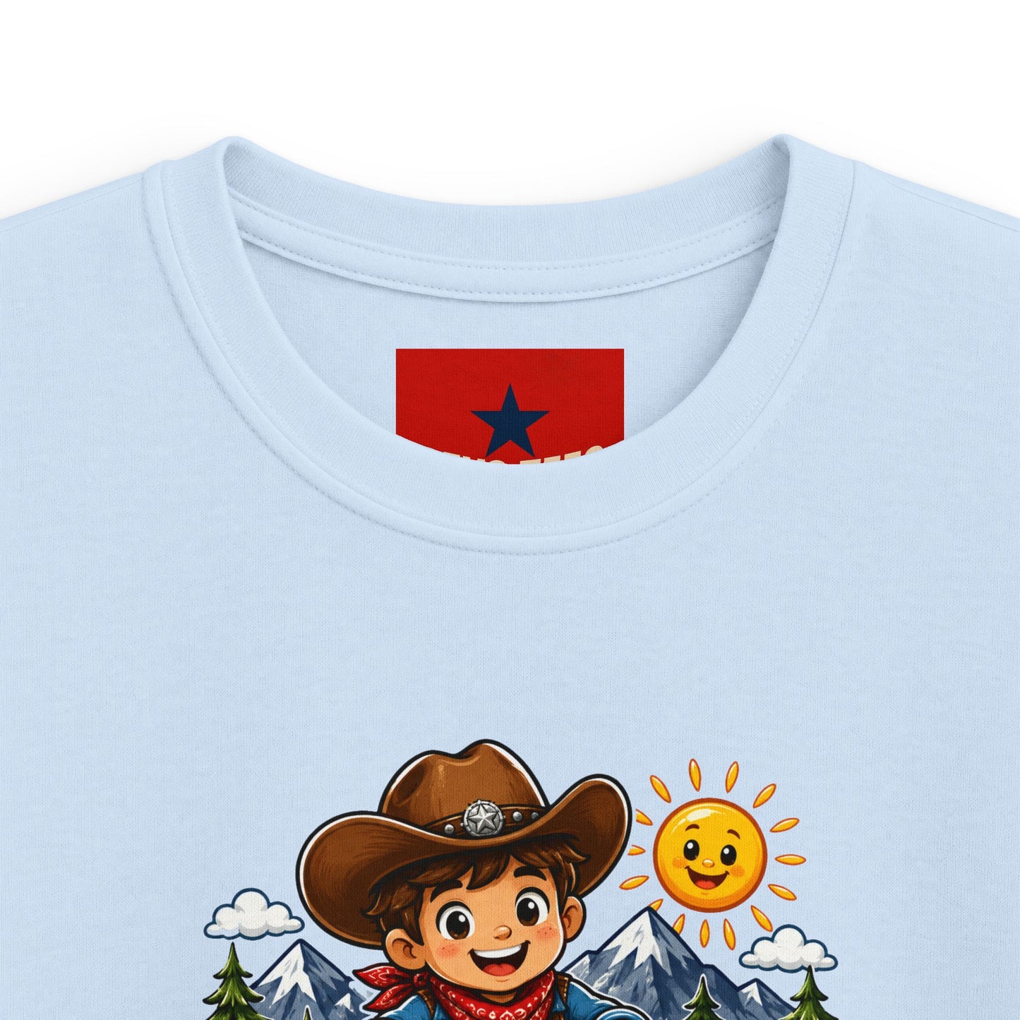 Kids T-Shirt – "Born to Roam" Cute Cowboy Adventure Tee for Little Explorers