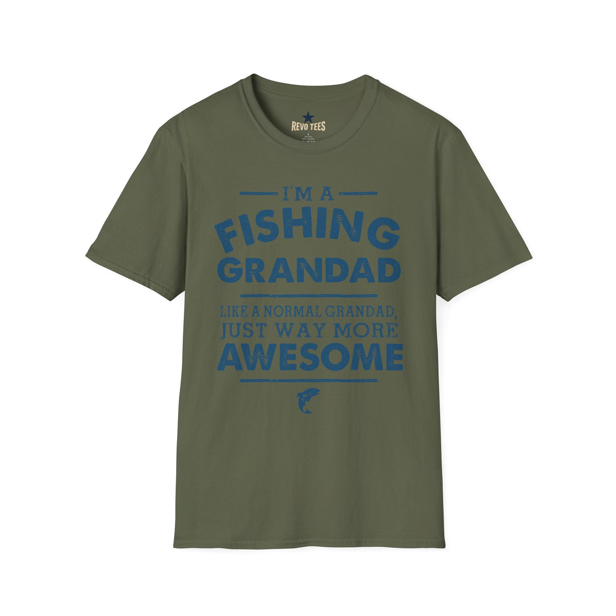 Revotees Fishing Grandad Im a Fishing Grandad Graphic for Proud Grandpa Father S Day Gift T-Shirt - alternate view 6