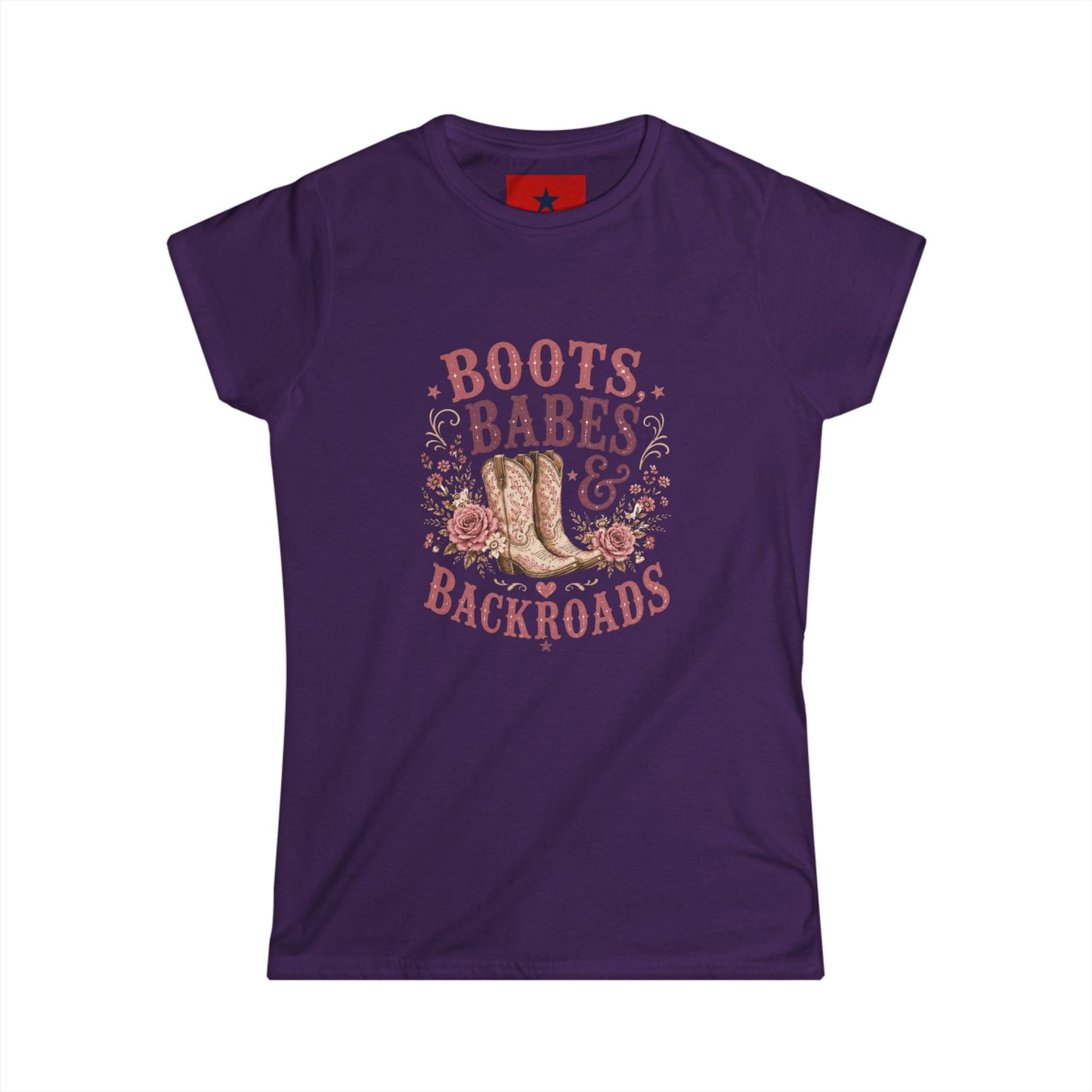 Boots, Babes & Backroads Women's Tee — Floral Cowboy Western Graphic Shirt