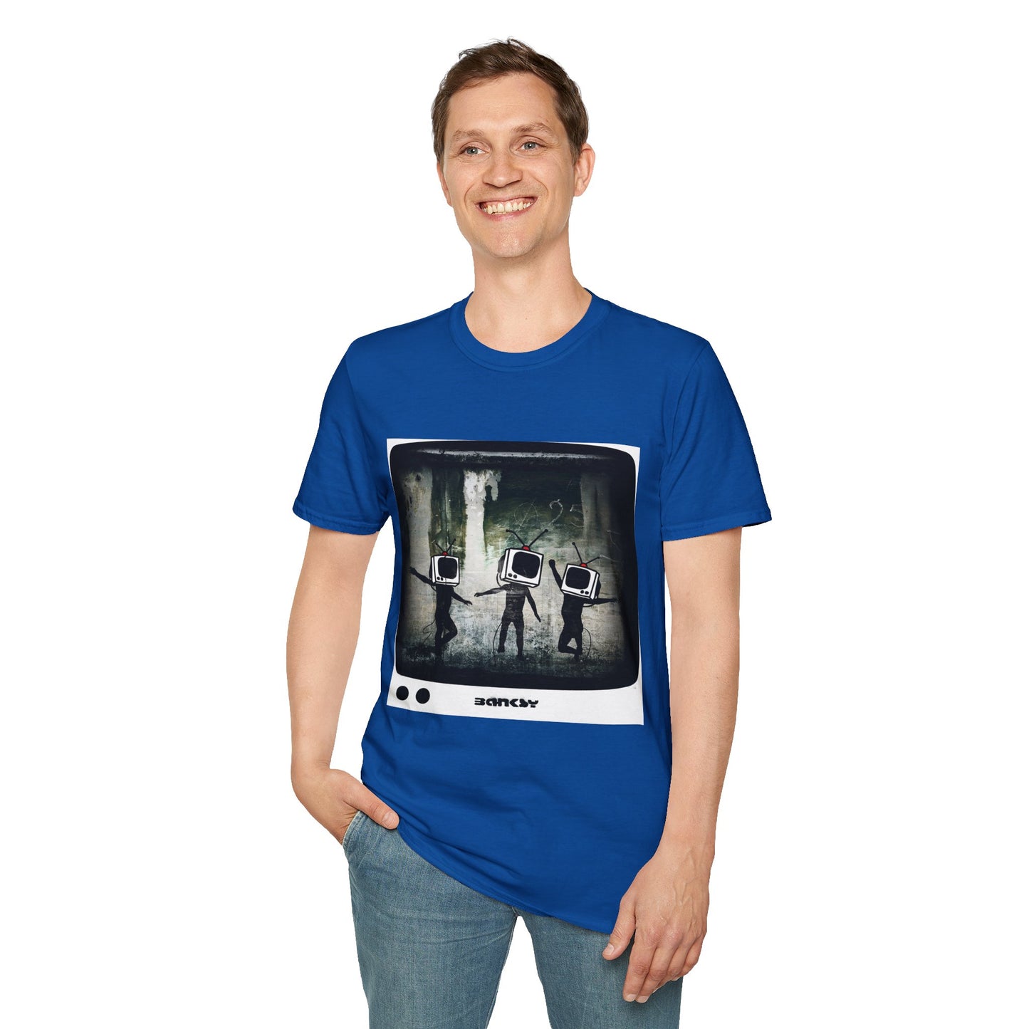 Banksy TV Head Graphic T-Shirt