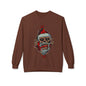 Skull Santa Crewneck Sweatshirt — Horror Christmas Graphic