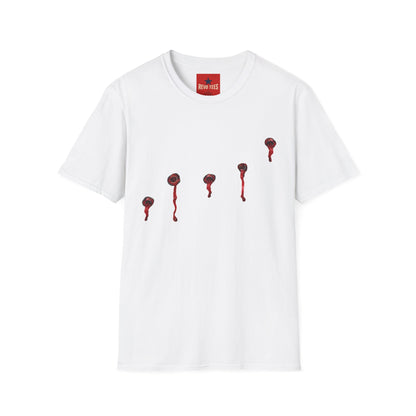T-Shirt — Minimal Red Drip Eyeballs Graphic Tee