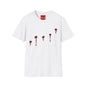 T-Shirt — Minimal Red Drip Eyeballs Graphic Tee