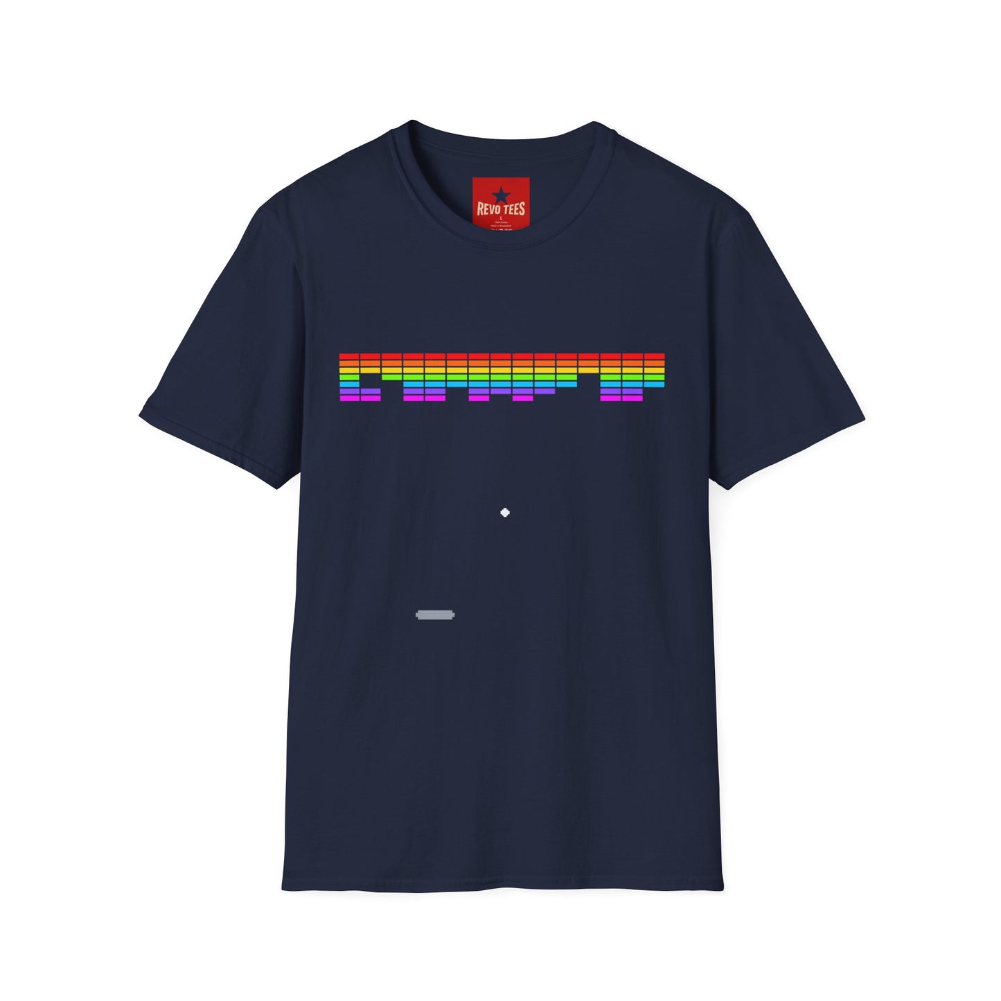 Rainbow Equalizer T-Shirt — Retro Audio Bars Pride Tee
