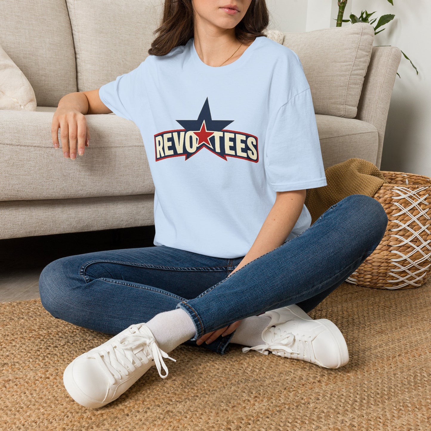 RevoTees Star Logo T-Shirt — Retro Patriotic Graphic Tee