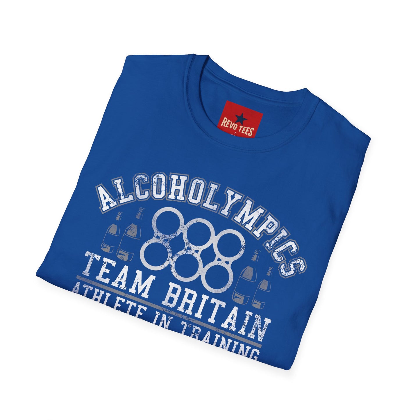 Alcoholympics Team Britain T-Shirt — Funny Drinking Crew Tee